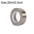 Plain Weave Double-sided Conductive Cloth Adhesive Cloth Single Sided Adhesive EMI Shielding Button Repairs, Size: 20m x 2.5cm, Size: 20m x 2.5cm Size: 20m x 2.5cm
