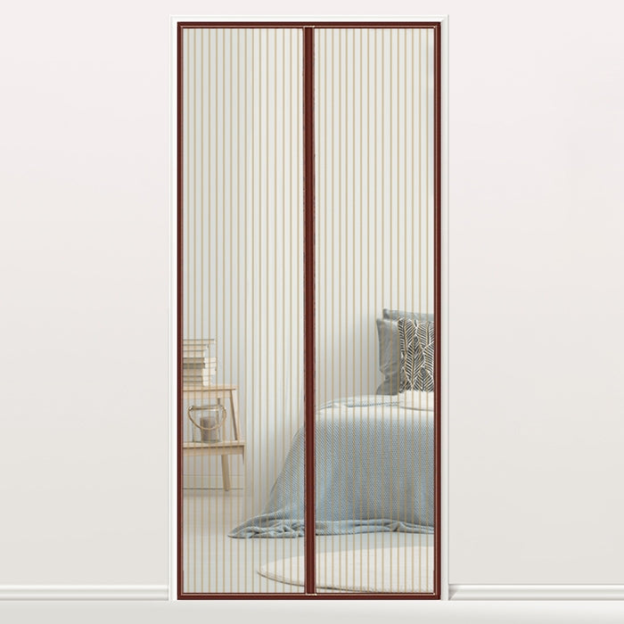 Magnetic Door Curtain Mosquito-proof Screen Door Curtain, Size:210x100cm, Size:210x100cm(White), Size:210x100cm(Black), Size:210x100cm(Coffee), Size:210x100cm(Beige) – Magnetic Size:210x100cm(Coffee) Coffee