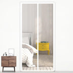 Magnetic Door Curtain Mosquito-proof Screen Door Curtain, Size:210x100cm, Size:210x100cm(White), Size:210x100cm(Black), Size:210x100cm(Coffee), Size:210x100cm(Beige) Size:210x100cm(White) White