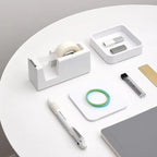Original Xiaomi Youpin Kaco LEMO Tape Dispenser with 2 Rolls Tapes & Staples, Kaco LEMO Tape Dispenser