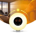 Multi-function Led Touch Intelligent Wake-up Light Alarm Clock with FM Radio, USB USB