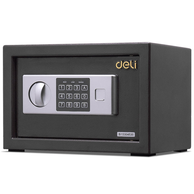 Deli Home Office Hotel Mini Electronic Security Lock Box Wall Cabinet Safety Box Black