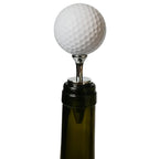 Golf + Tee Shape Red Wine Bottle Stopper, Size: 10 x 4.2cm, Golf + Tee Stopper Golf + Tee Stopper Silver