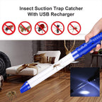 SK818 USB Charging Insects Bugs Suction Traps Electric Pest Spider Catcher with LED Light, SK818 Blue
