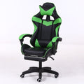 Computer Office Chair Home Gaming Chair Lifted Rotating Lounge Chair with Footrest / Nylon Feet, With Footrest / Nylon Feet (Green), With Footrest / Nylon Feet (Gold), With Footrest / Nylon Feet (Blue) With Footrest Nylon Feet (Green) Green