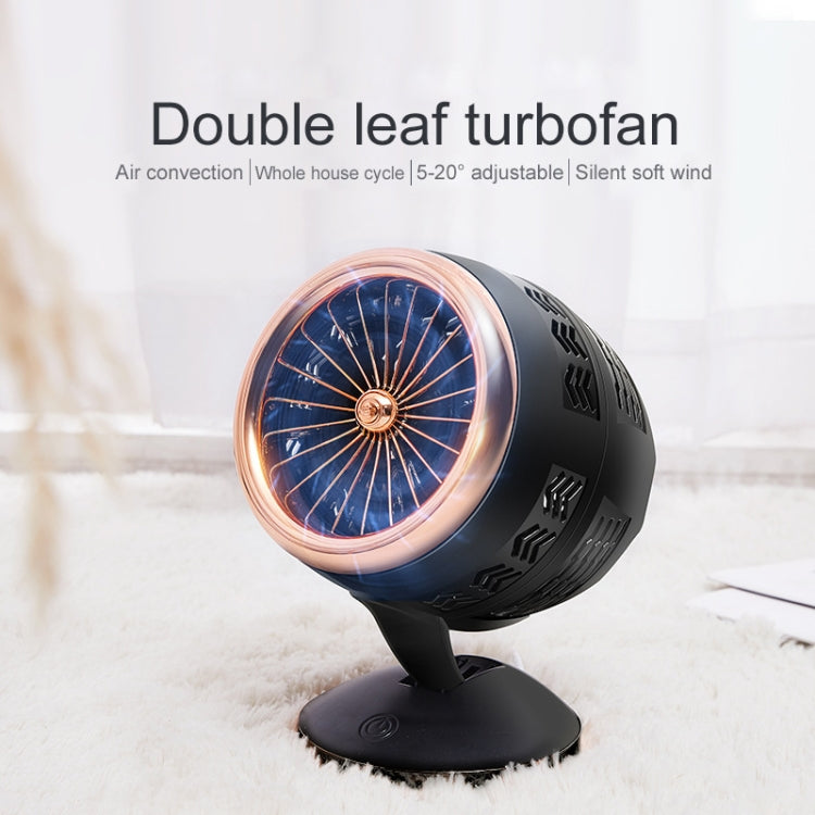 Portable Adjustable Mini USB Charging Air Convection Cycle Desktop Electric Fan Air Cooler, Support 2 Speed Control – Touch Control