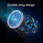 Portable Adjustable Mini USB Charging Air Convection Cycle Desktop Electric Fan Air Cooler, Support 2 Speed Control – Touch Control
