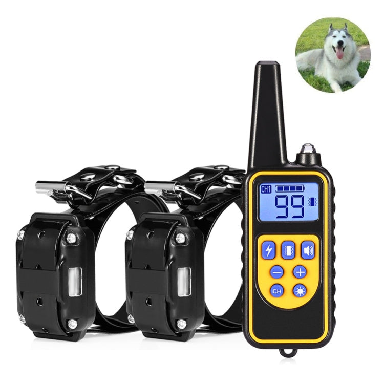 880-2 800 Yards Rechargeable Remote Control Collar Dog Training Device Anti Barking Device, 880-2 Black Black, 880-2 Black+Orange – Durable Build, Easy to Use 880-2 Black Black Black Black