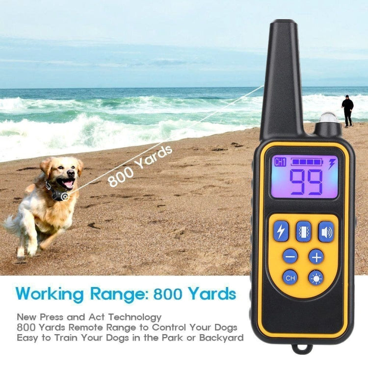 880-2 800 Yards Rechargeable Remote Control Collar Dog Training Device Anti Barking Device, 880-2 Black Black, 880-2 Black+Orange – Durable Build, Easy to Use