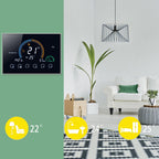 BHT-8000-GA Control Water Heating Energy-saving and Environmentally-friendly Smart Home Negative Display LCD Screen Round Room Thermostat without WiFi, without WiFi