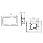 BHT-8000-GA Control Water Heating Energy-saving and Environmentally-friendly Smart Home Negative Display LCD Screen Round Room Thermostat without WiFi, without WiFi