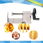 528-1 Manual Twisted Potato Cutter,Potato Chips Slicer,High Quality French Fry Cutter, Manual stretching – Non-slip