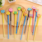 10pcs Cartoon Animals Wooden HB Pencils with Eraser for Kids