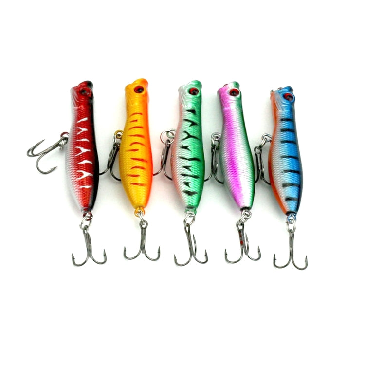 HENGJIA Artificial Fishing Lures Popper Bionic Fishing Bait with Hooks, Length: 6 cm, Random Color Delivery, Length: 6 cm Length: 6 cm