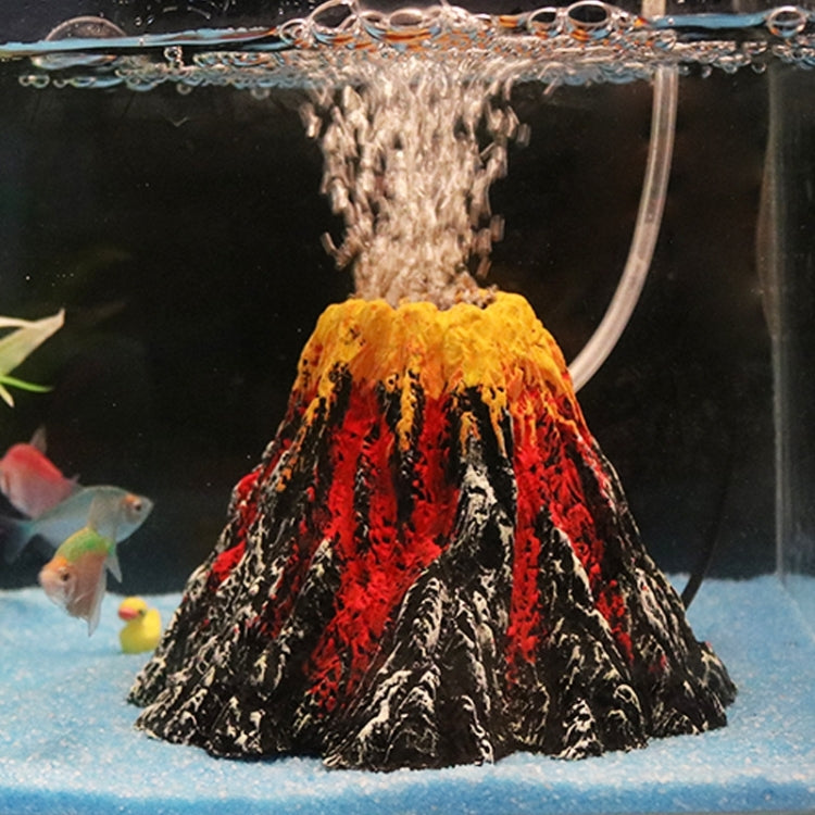 Artificial Tree Plant Grass Fish Tank Decoration Volcano Rock Landscape, Creative Rockery Resin Ornaments Aquarium Air Pump, Size: S, 8.5*5.5*2.0 cm, Size: S, 8.5*5.5*2.0 cm Size: S, 8.5*5.5*2.0 cm