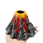 Artificial Tree Plant Grass Fish Tank Decoration Volcano Rock Landscape, Creative Rockery Resin Ornaments Aquarium Air Pump, Size: S, 8.5*5.5*2.0 cm, Size: S, 8.5*5.5*2.0 cm