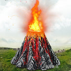 Artificial Tree Plant Grass Fish Tank Decoration Volcano Rock Landscape, Creative Rockery Resin Ornaments Aquarium Air Pump, Size: L, 15*9.5*3.3 cm, Size: L, 15*9.5*3.3 cm