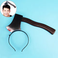 Halloween Costume Party Whole Horror Wear Head Props Axe Hair Hoop Game Show Supplies, Axe Axe