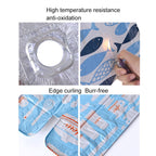 2 PCS Gas Stove Protectors Tableware Print Foil Heat-resistant Anti-Fouling Liner Cleaning Kitchen Tools Mat, HC3595A, HC3595B, HC3595C – Durable Build, Easy to Use