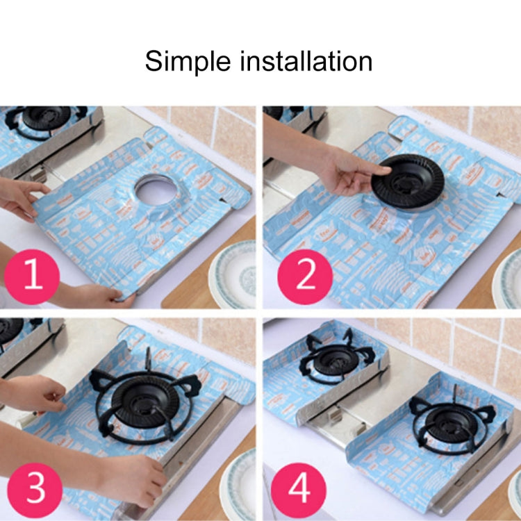 2 PCS Gas Stove Protectors Tableware Print Foil Heat-resistant Anti-Fouling Liner Cleaning Kitchen Tools Mat, HC3595A, HC3595B, HC3595C – Durable Build, Easy to Use