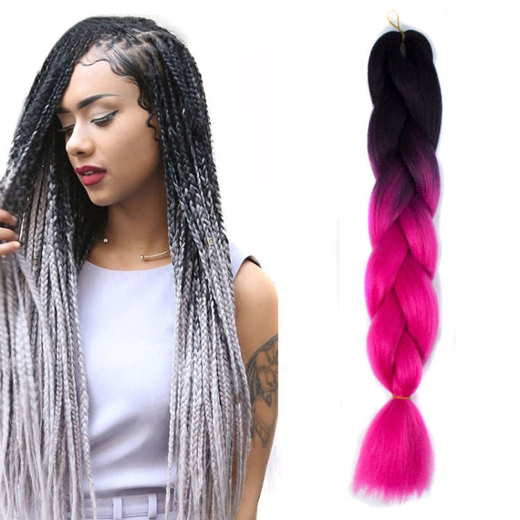 Fashion Color Gradient Individual Braid Wigs Chemical Fiber Big Braids, Length: 60cm(18Navy Blue+Sky Blue), 01, 02, 03, 06, 08, 15, 16, 17, 18, 26, 27, 28, 29, 54, 59 01 HC3612A