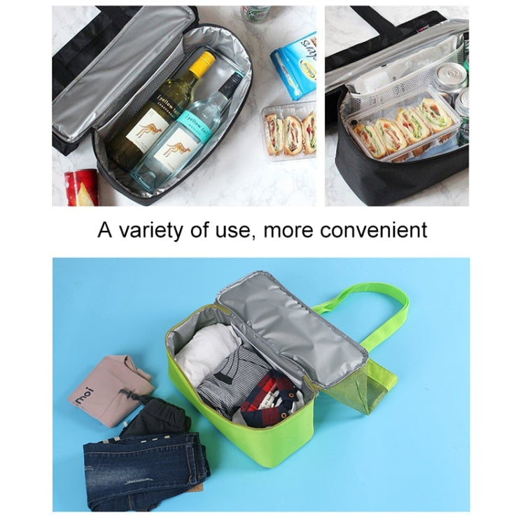 Portable Double Layer Mesh Sport Duffel Beach Picnic Shoulder Storage Bag Handbag, Double Layer Handbag(Green), Double Layer Handbag(Blue) – Durable Build, Easy to Use