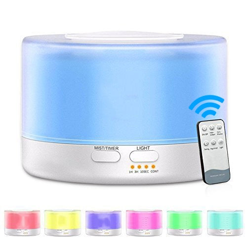 T700 Remote Control Clear White Air Humidifier Automatic Alcohol Sprayer Essential Oil Diffuser Ultrasonic Mist Maker Ultrasonic Aroma Diffuser Atomizer Color LED, Capacity: 700ml, DC 24V, US Plug, Clear White (700ml), Wood Pattern (700ml) – TPU Clear White (700ml) HC37501