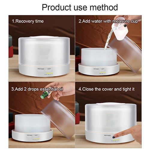 T700 Remote Control Clear White Air Humidifier Automatic Alcohol Sprayer Essential Oil Diffuser Ultrasonic Mist Maker Ultrasonic Aroma Diffuser Atomizer Color LED, Capacity: 700ml, DC 24V, US Plug, Clear White (700ml), Wood Pattern (700ml) – TPU