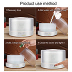 T700 Remote Control Clear White Air Humidifier Automatic Alcohol Sprayer Essential Oil Diffuser Ultrasonic Mist Maker Ultrasonic Aroma Diffuser Atomizer Color LED, Capacity: 700ml, DC 24V, US Plug, Clear White (700ml), Wood Pattern (700ml) – TPU