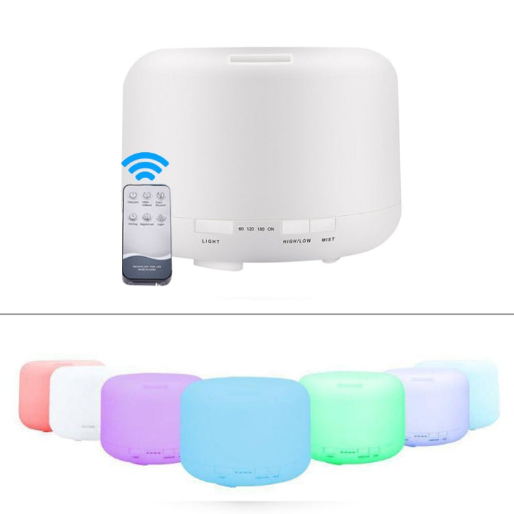 T500 Remote Control Clear White Air Humidifier Automatic Alcohol Sprayer Essential Oil Diffuser Ultrasonic Mist Maker Ultrasonic Aroma Diffuser Atomizer Color LED, Capacity: 500ml, DC 24V, US Plug, Clear White (500ml), Wood Pattern (500ml) Clear White (500ml) HC37521