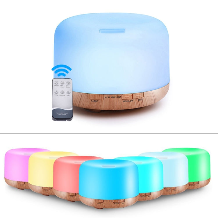 T500 Remote Control Clear White Air Humidifier Automatic Alcohol Sprayer Essential Oil Diffuser Ultrasonic Mist Maker Ultrasonic Aroma Diffuser Atomizer Color LED, Capacity: 500ml, DC 24V, US Plug, Clear White (500ml), Wood Pattern (500ml) – TPU Wood Pattern (500ml) HC37522