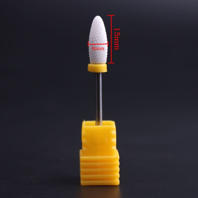 Nail Ceramic Cylindrical Corn Shape Electric Power Grinding Head, Size: 49*6mm, Size: 49*6mm – Durable Build, Easy to Use
