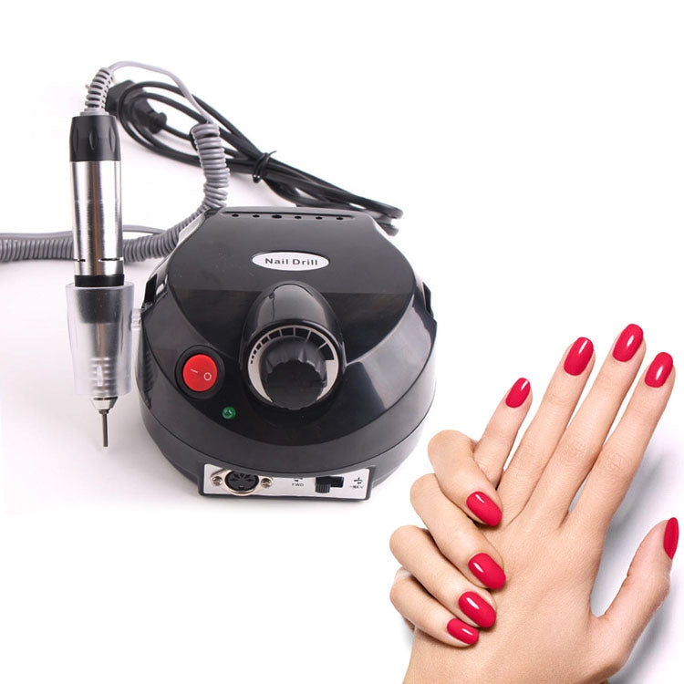 Nail 10W 220V Electric Power Grinding Machine 25000 Turn, EU Plug Black