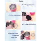 New Fashion Stainless Steel Vacuum Cup Red Wine Cocktail Goblet Creative Gift