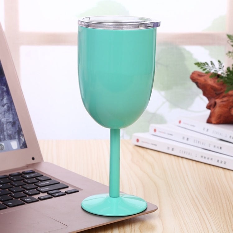 New Fashion Stainless Steel Vacuum Cup Red Wine Cocktail Goblet Creative Gift – Wear-resistant Mint Green