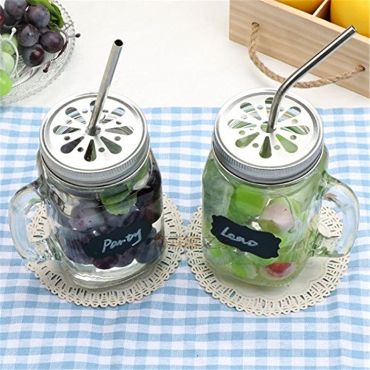 5pcs Reusable Stainless Steel Bent Drinking Straw + Cleaner Brush Set Kit, 215*8mm, 215*8mm (Bent)
