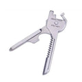 SWISS+TECH Stainless Steel 6 in 1 Multi-function Outdoor Key Chain, Foldable Mini Tools Key Ring Default Title