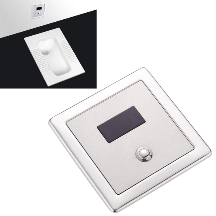 Recessed Wall in Type Flush Valve for Auto-induction Toilet, with Automatic and Manual Function DC, Automatic & Manual DC Automatic & Manual DC