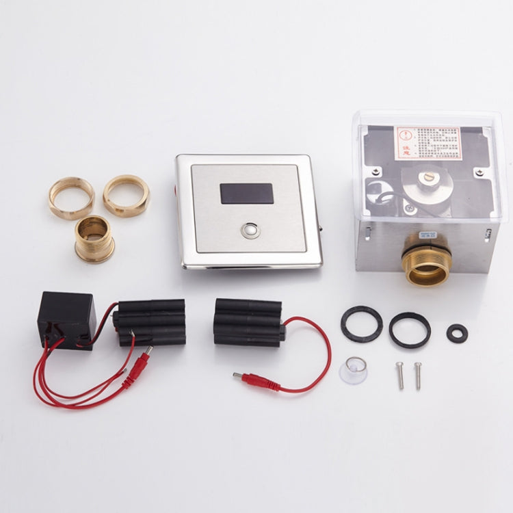 Recessed Wall in Type Flush Valve for Auto-induction Toilet, with Infrared Automatic Function DC, Automatic DC – Waterproof