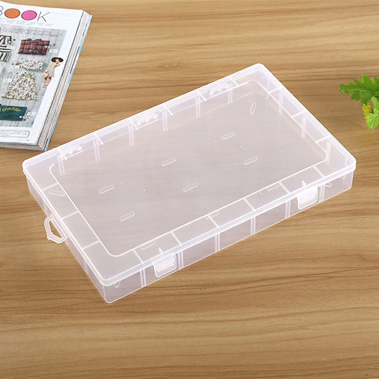 Plastic Organizer Container Storage Box 28 Slots Removable Grid Compartment for Jewelry Earring Fishing Hook Small Accessories – Durable Build, Easy to Use White