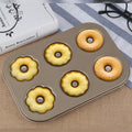 3 Flowers Type Donuts Cookie Mold Gold 6 Cups Cake Mold Baking Mold Cake Tools Bakeware Kitchen Accessories, 3 Flowers Type 3 Flowers Type