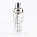 Stainless Steel Glass Cocktail Shaker Tools Milk Tea Cup with Scale, Capacity: 450ml, 450ml Cocktail Shaker 450ml Cocktail Shaker