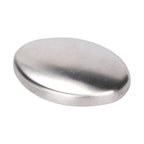 Portable Cleaning Stainless Steel Oval Hand Soap Eliminating Odour Remover, Random Style Delivery, Oval Oval