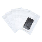 100 PCS 11cm x 18cm Hang Hole Clear Front White Pearl Jewelry Zip Lock Packaging Bag, Custom Printing and Size are welcome, 11*18cm – Durable Build, Easy to Use