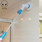 Multi-function Tub and Tile Scrubber Cordless Power Spin Scrubber Power Cleaning Brush Set for Bathroom Floor Wall, AU Plug, AU Plug AU Plug