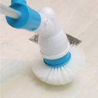 Multi-function Tub and Tile Scrubber Cordless Power Spin Scrubber Power Cleaning Brush Set for Bathroom Floor Wall, AU Plug, AU Plug
