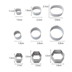 24 PCS / Set Stainless Steel DIY Cookie Biscuits Molds Geometry Baking Tools (Octagon), HC4340A, HC4340B, HC4340C