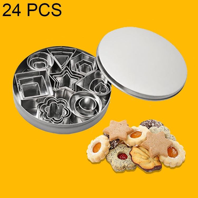 24 PCS / Set Stainless Steel DIY Cookie Biscuits Molds Geometry Baking Tools (Octagon), HC4340A, HC4340B, HC4340C – Durable Build, Easy to Use HC4340B