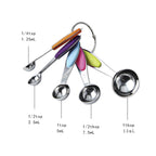 kn650 10 in 1 Black Stainless Steel Measuring Spoon Cake Mold Baking Tool Set, 10 in 1 Measuring Spoon(Black)