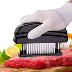 48-Pin Ultra Shrill Needle Stainless Steel Blades Meat Tenderizer for Chicken, Steak, Beef, Pork, Fish, 15x11.3x3.5cm 15x11.3x3.5cm